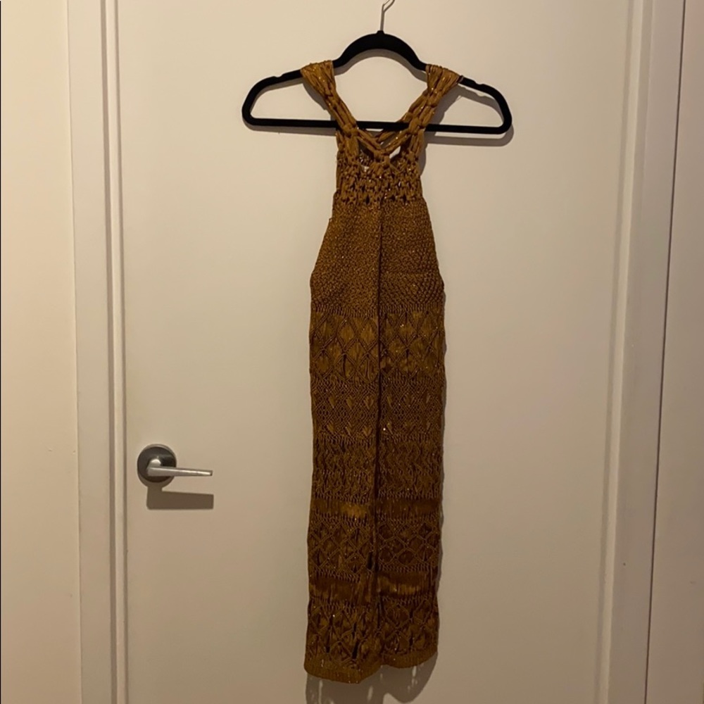 Gold Glitter dress - Diane Von Furstenberg